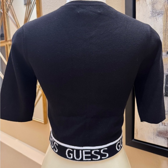 GUESS Logo Tape Zipped Crop Women’s Top. New with Tags - Picture 3 of 10